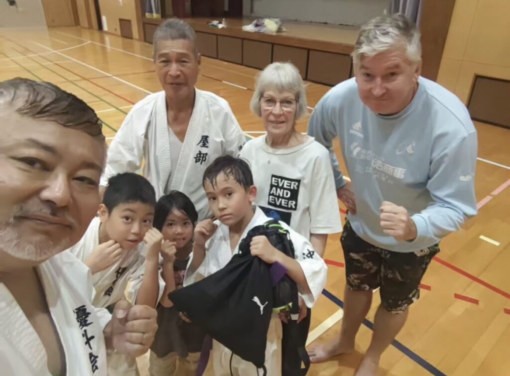  Karate trials and observation sessions in Okinawa